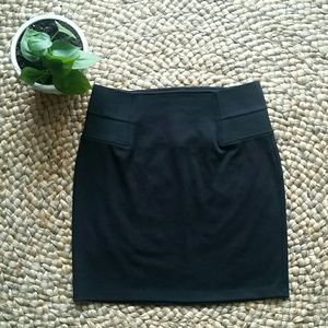 Black Mini Pencil Skirt